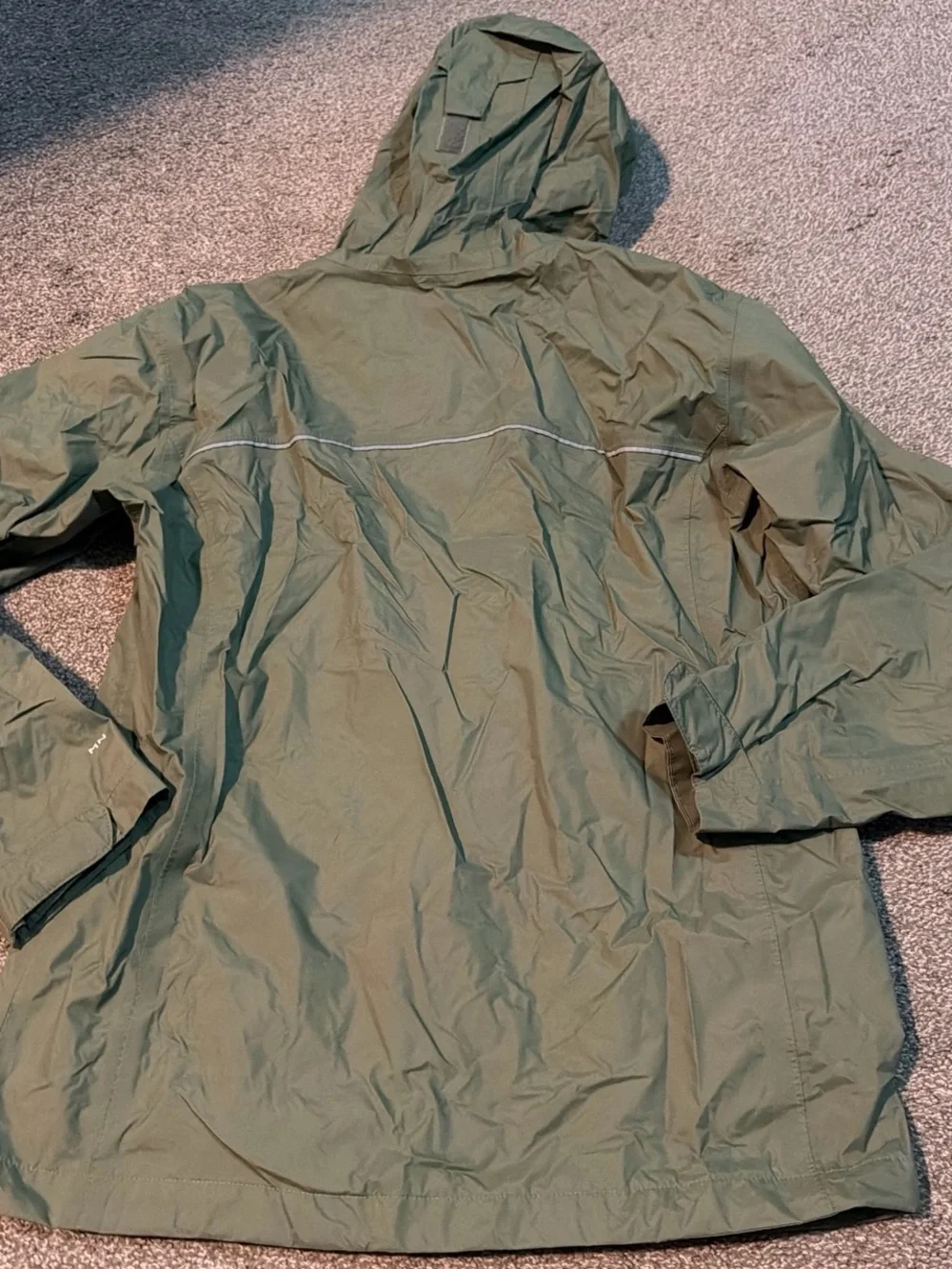 Columbia Olive Green Jacket with Pink Hood Lining
